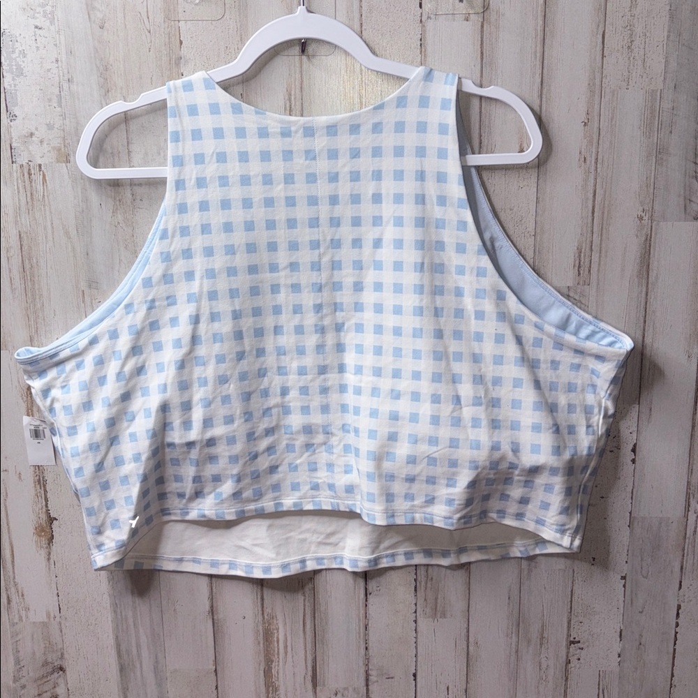 Old Navy Blue and White Checkered Bra Size 4X NWT! - Picture 11 of 14